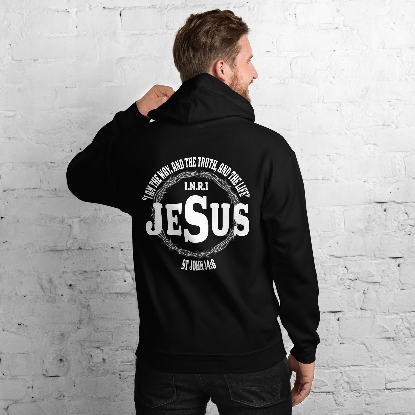 Jesus the Way, Truth and Light Men's Hoodie