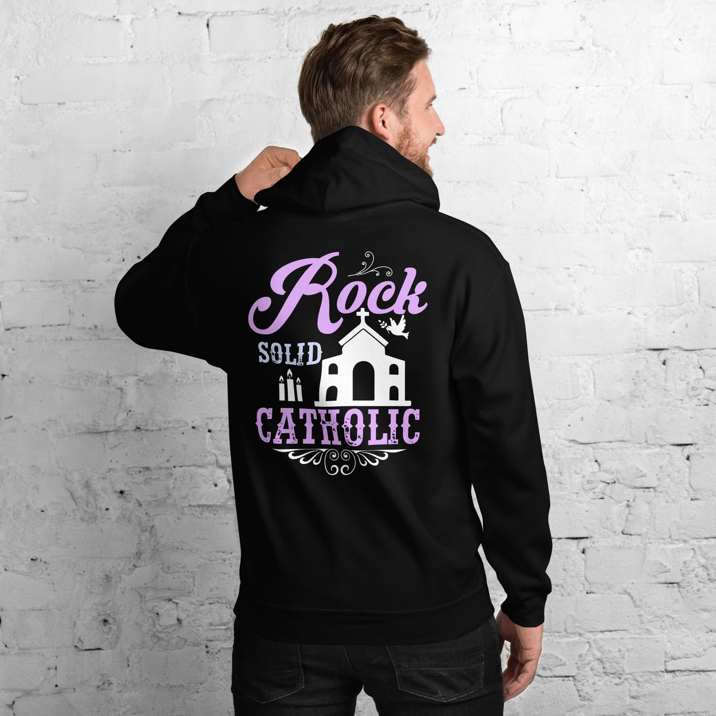 Rock Solid Catholic Men's Hoodie