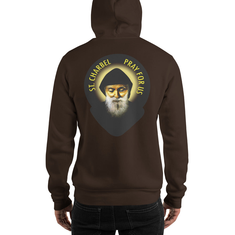 St Charbel Pray For Us Men's Hoodie