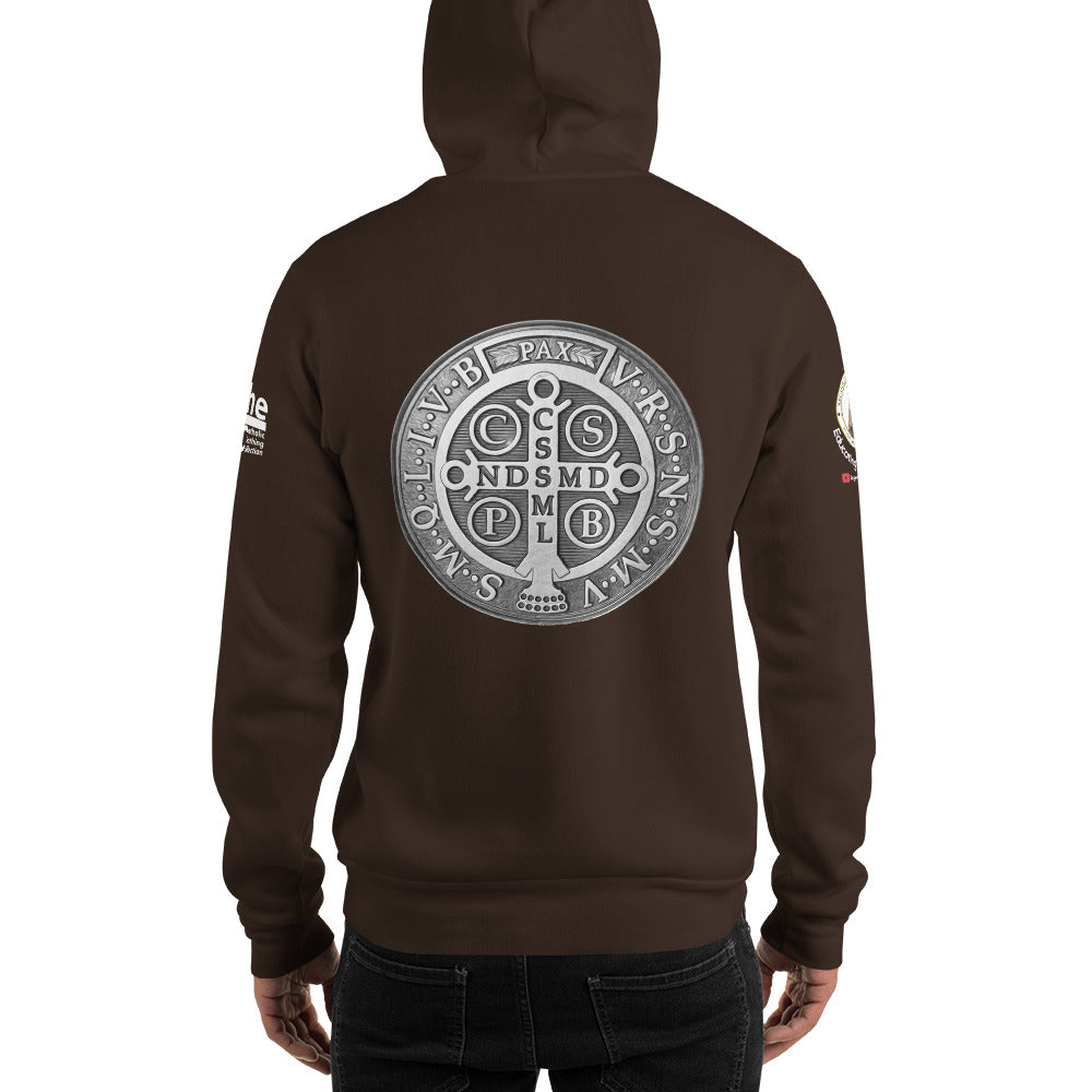 St Benedict Medal Men's Hoodie