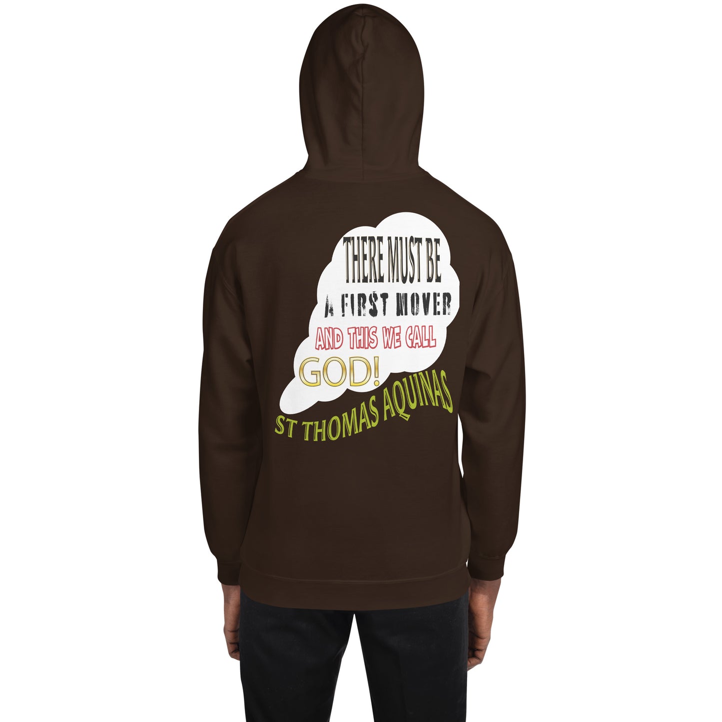 God As First Mover by St Thomas Aquinas Men's Hoodie