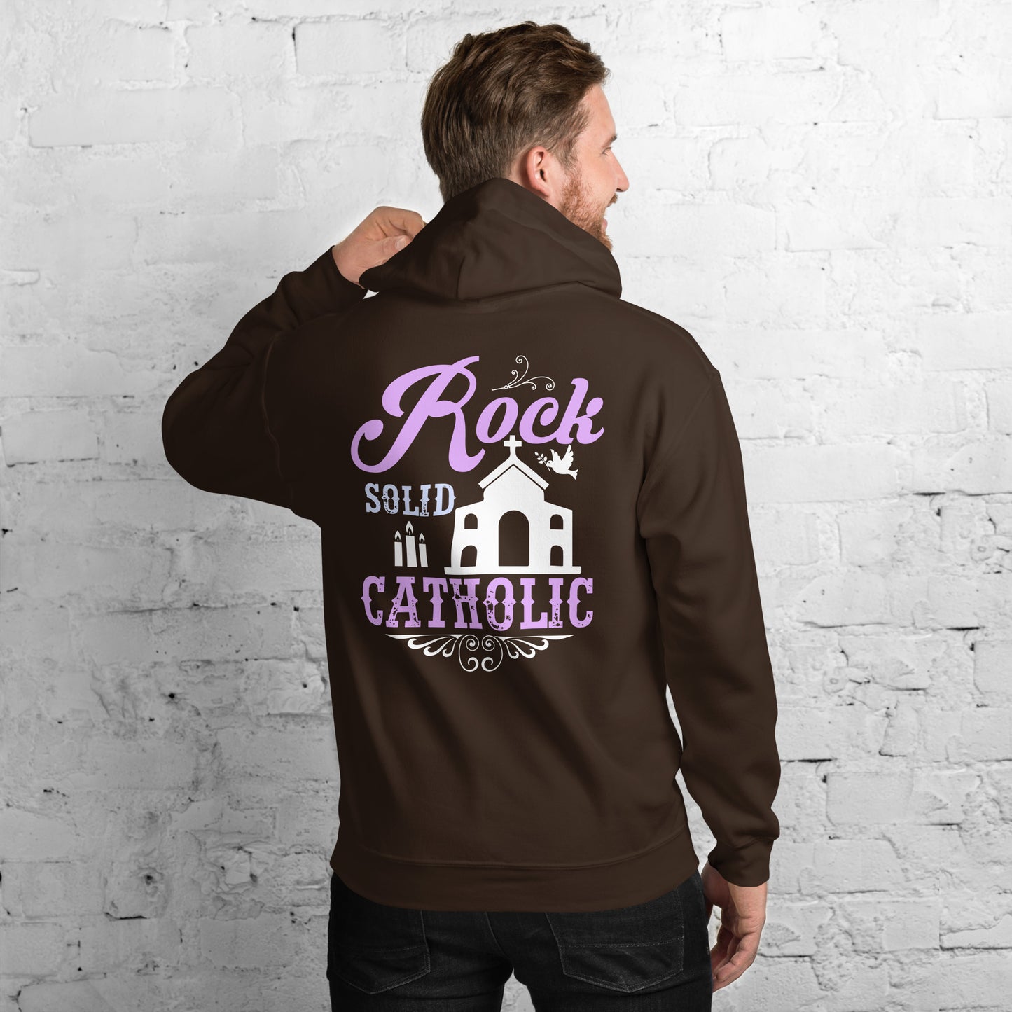 Rock Solid Catholic Men's Hoodie