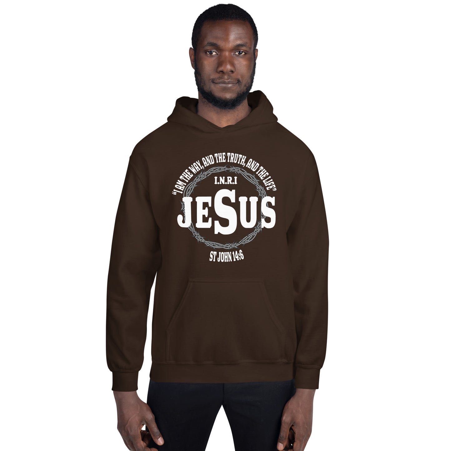 Jesus the Way, Truth and Light Men's Christian Hoodie