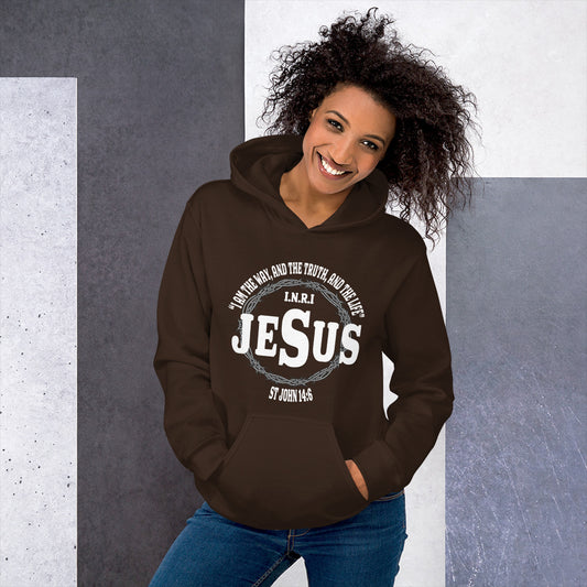 Jesus the Way, Truth and Light Women's Christian Hoodie