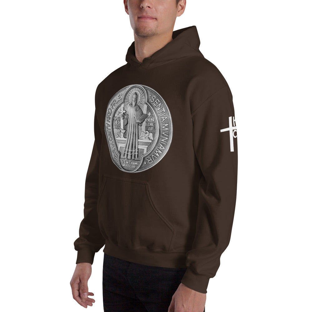 St Benedict Medal Men's Hoodie