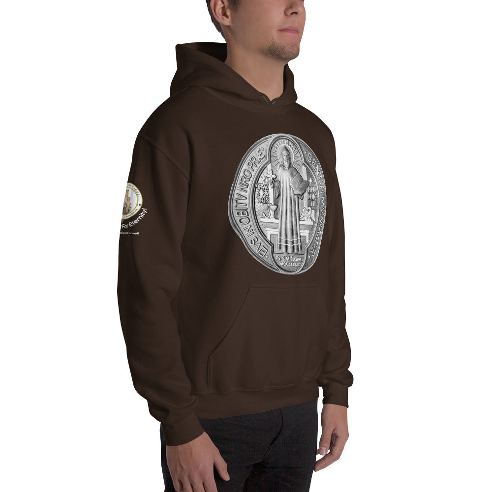 St Benedict Medal Men's Hoodie