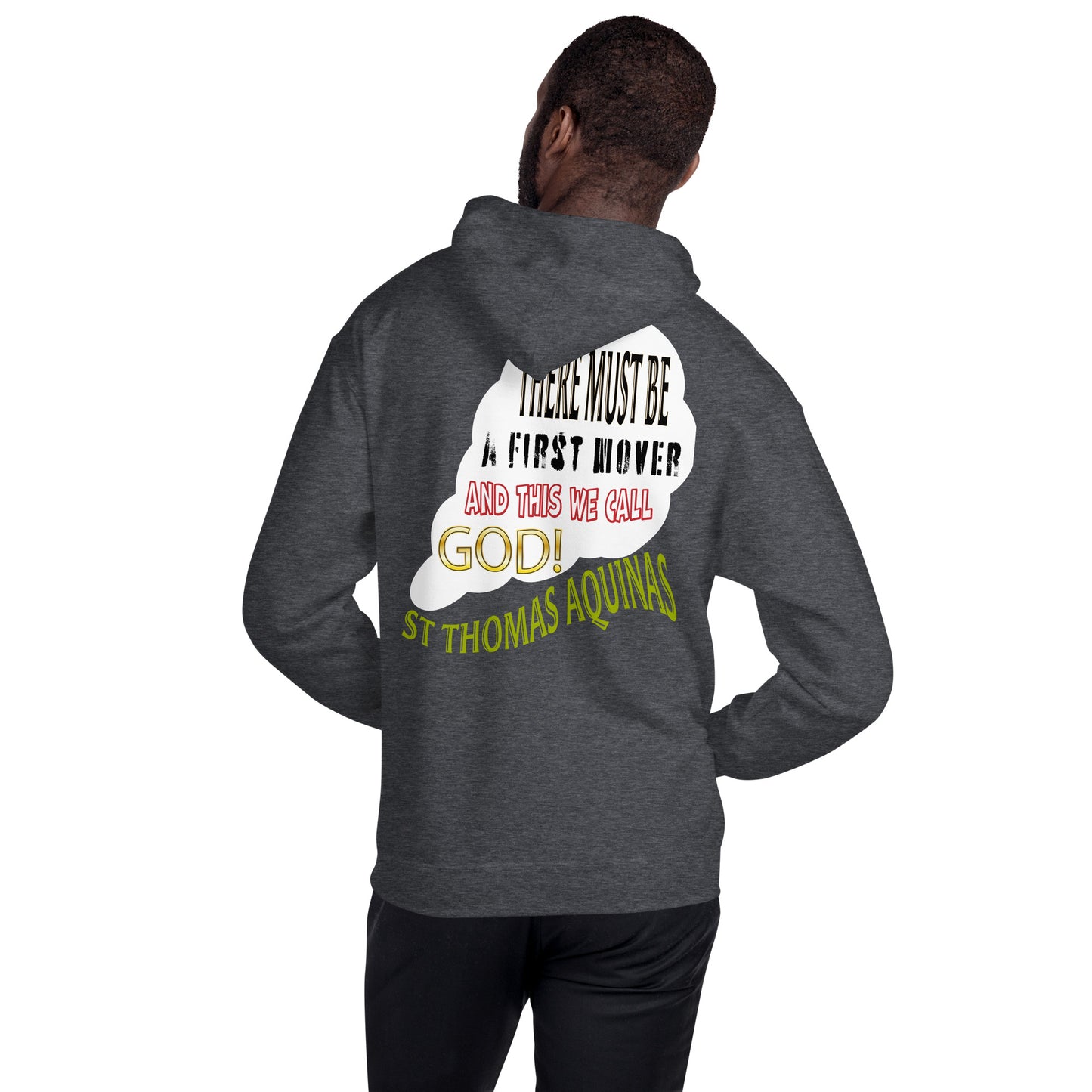 God As First Mover by St Thomas Aquinas Men's Hoodie