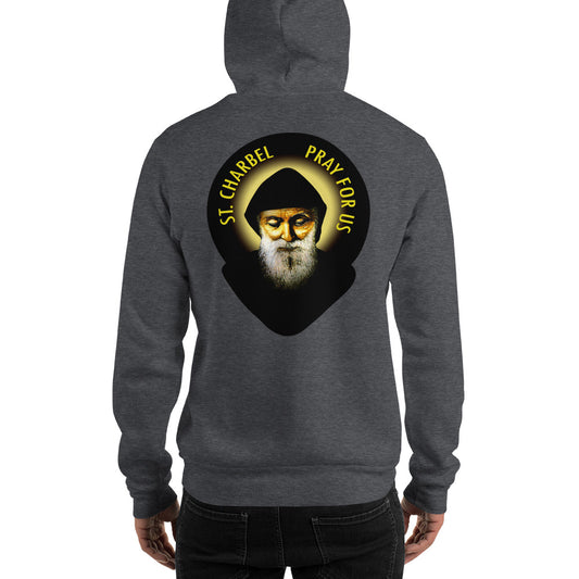 St Charbel Pray For Us Men's Hoodie