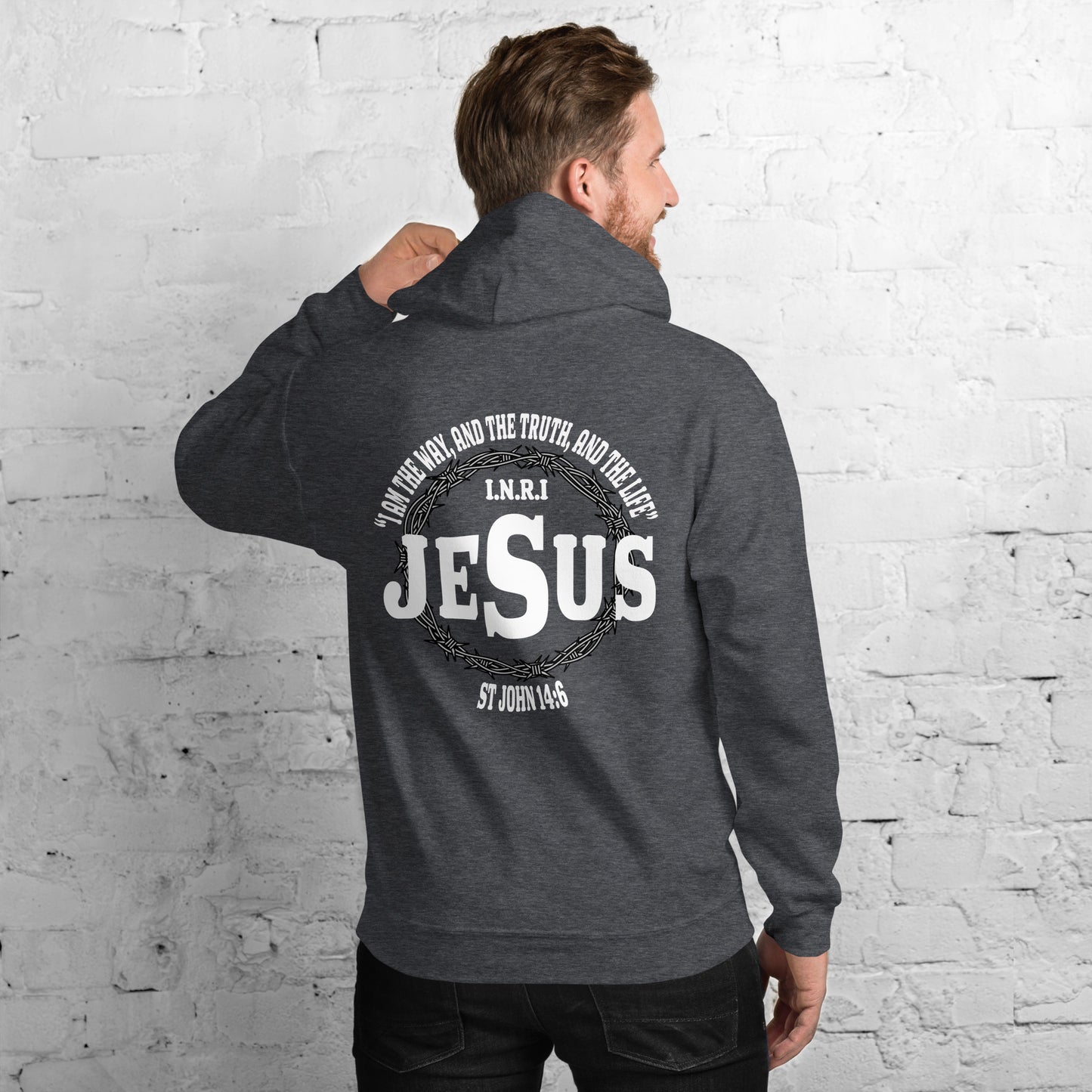 Jesus the Way, Truth and Light Men's Hoodie