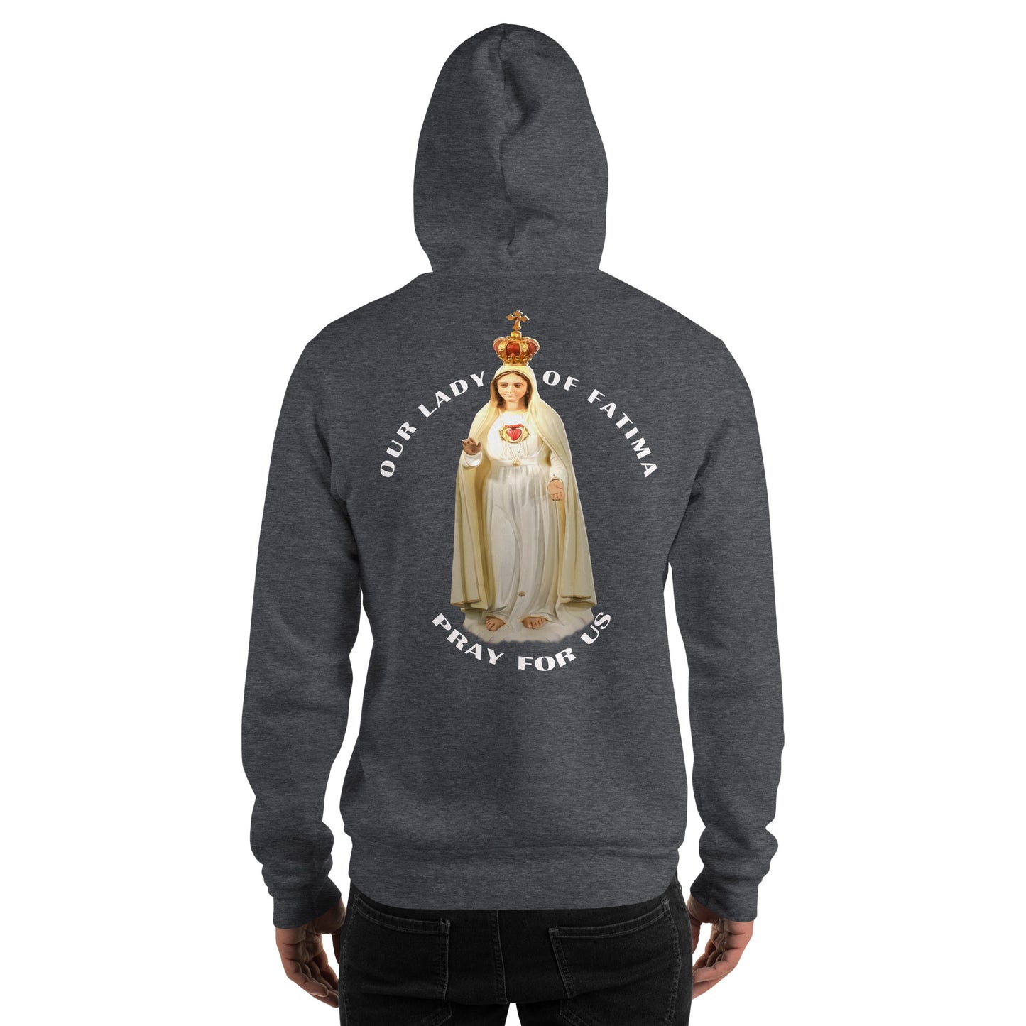 Our Lady of Fatima Pray for Us Men's Hoodie