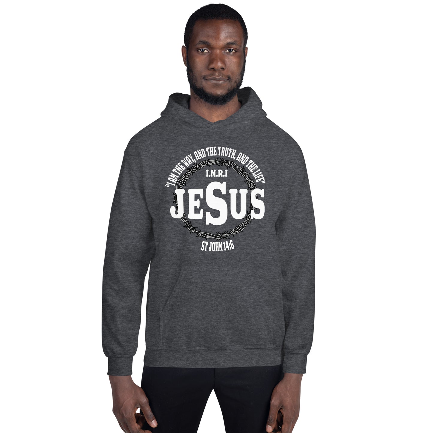 Jesus the Way, Truth and Light Men's Christian Hoodie