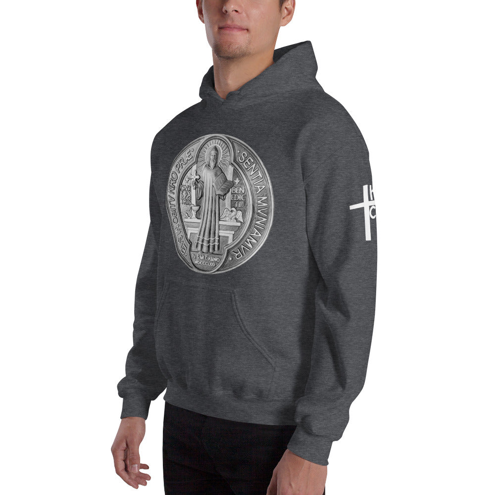 St Benedict Medal Men's Hoodie