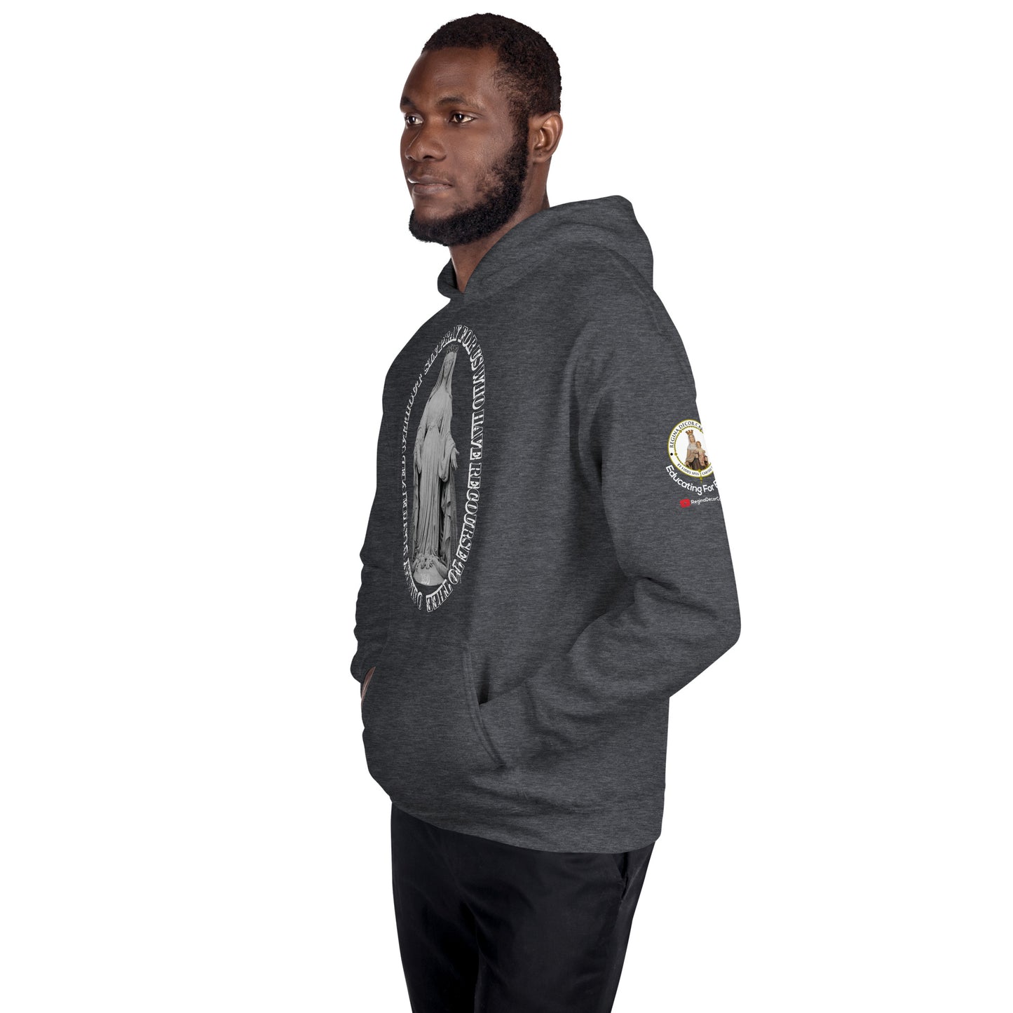 Miraculous Medal (coloured Hearts) Men's Hoodie