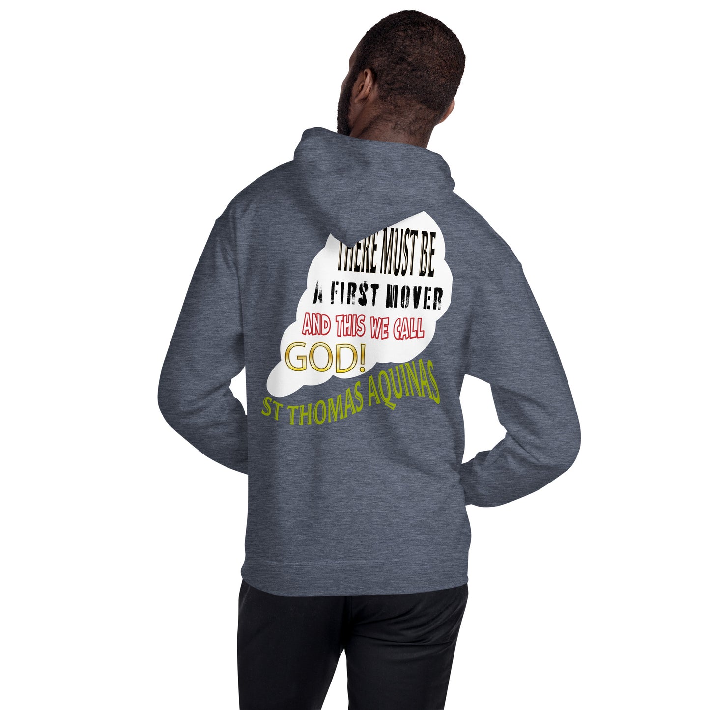 God As First Mover by St Thomas Aquinas Men's Hoodie