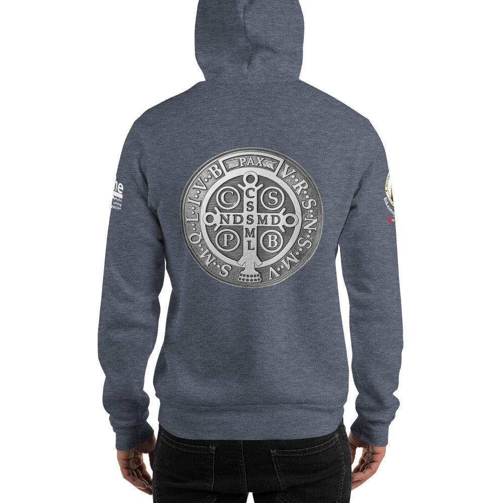 St Benedict Medal Men's Hoodie