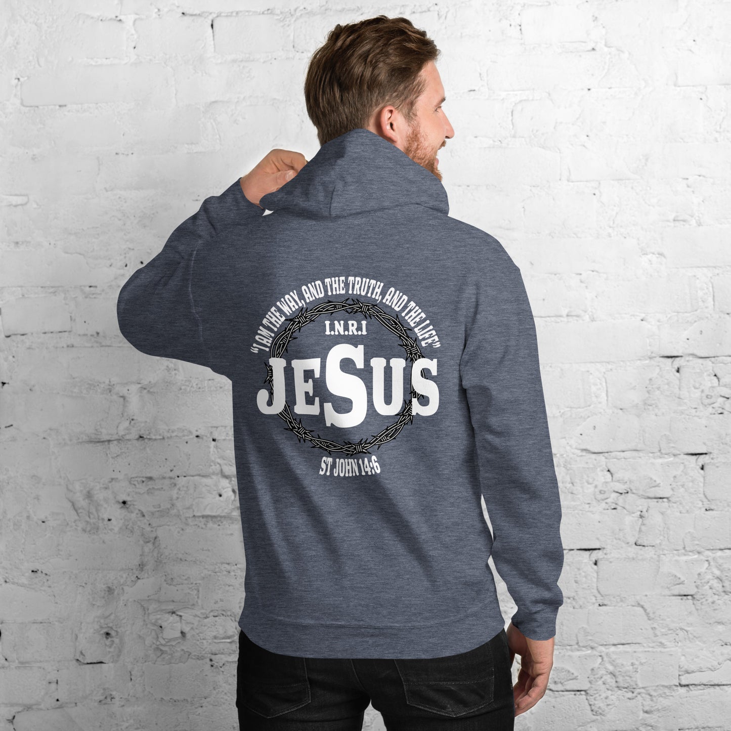 Jesus the Way, Truth and Light Men's Hoodie