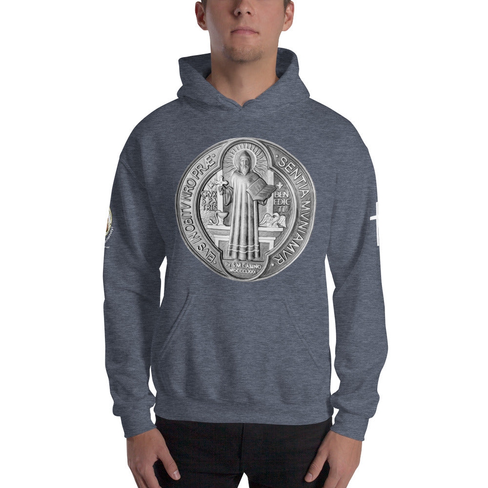 St Benedict Medal Men's Hoodie