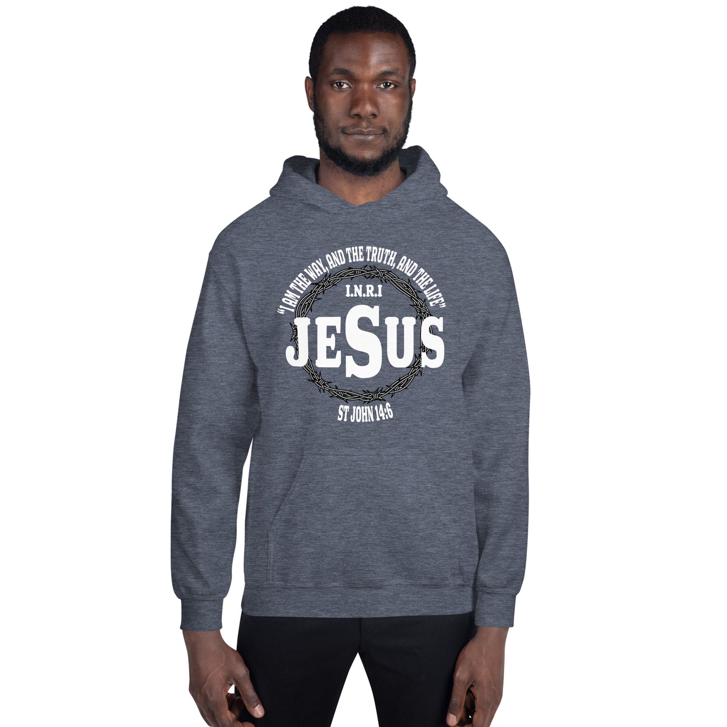 Jesus the Way, Truth and Light Men's Christian Hoodie