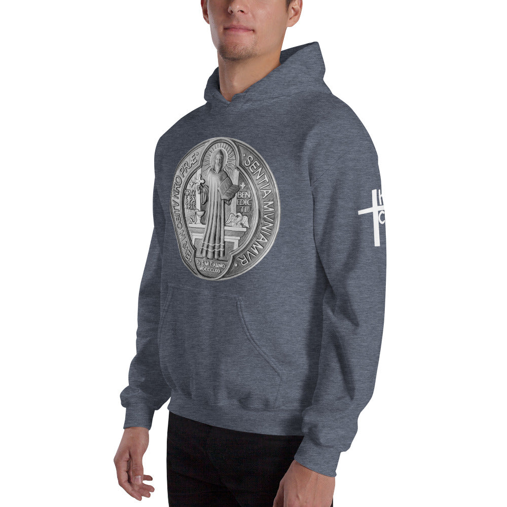 St Benedict Medal Men's Hoodie