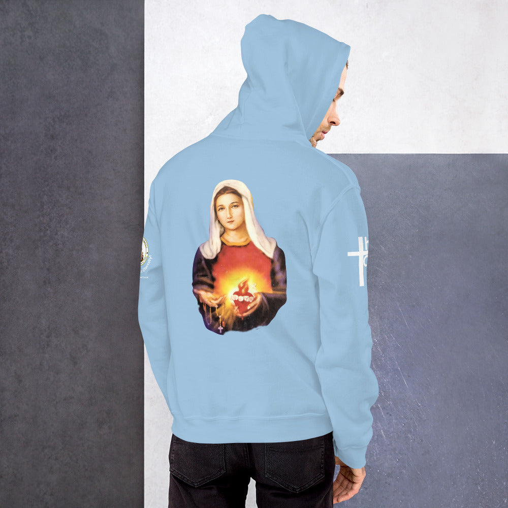 Sacred Heart of Jesus and Immaculate Heart of Mary Men's Hoodie