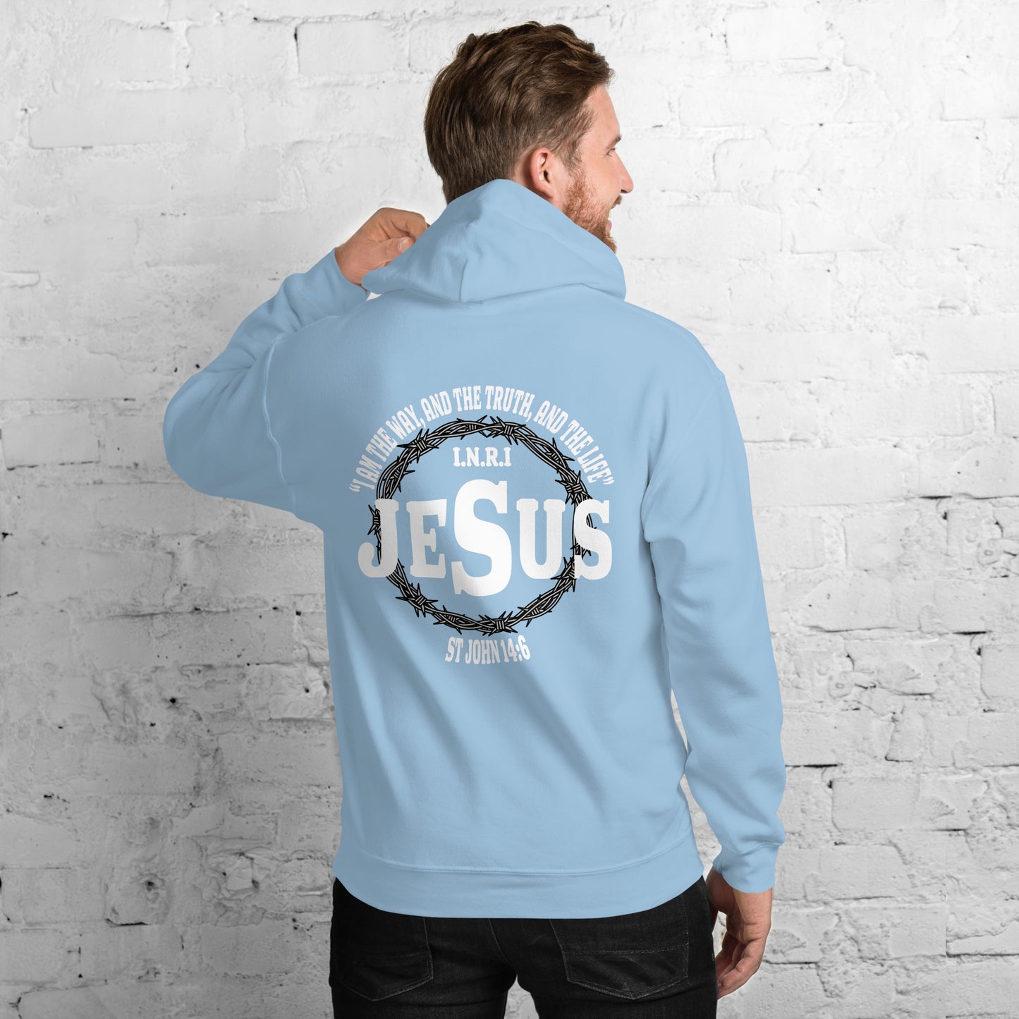 Jesus the Way, Truth and Light Men's Hoodie