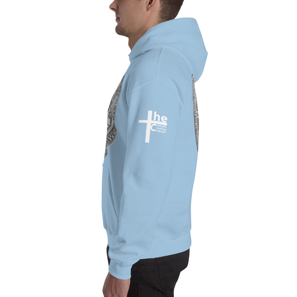 St Benedict Medal Men's Hoodie