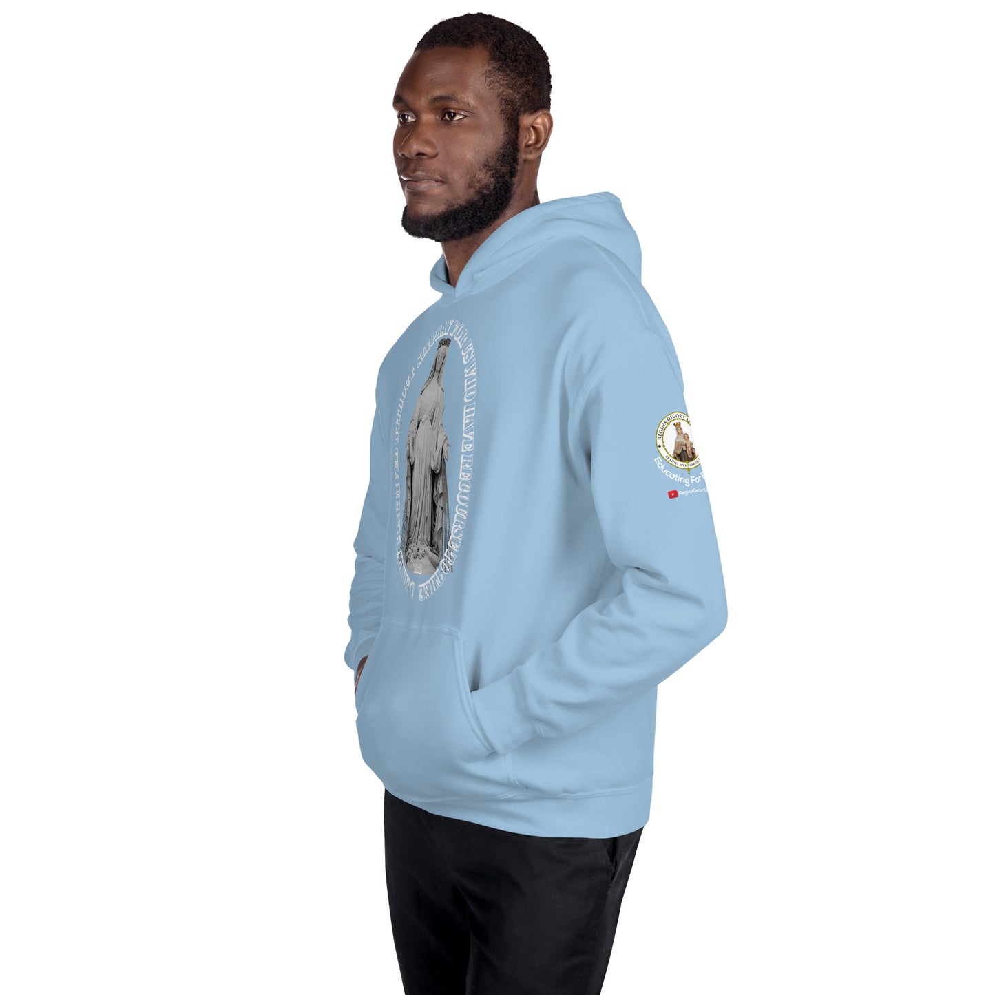 Miraculous Medal (coloured Hearts) Men's Hoodie