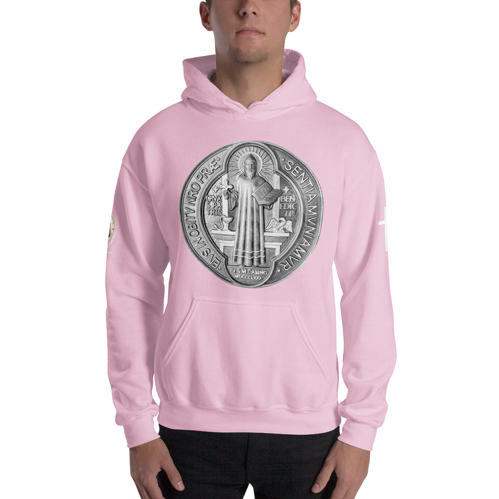 St Benedict Medal Men's Hoodie