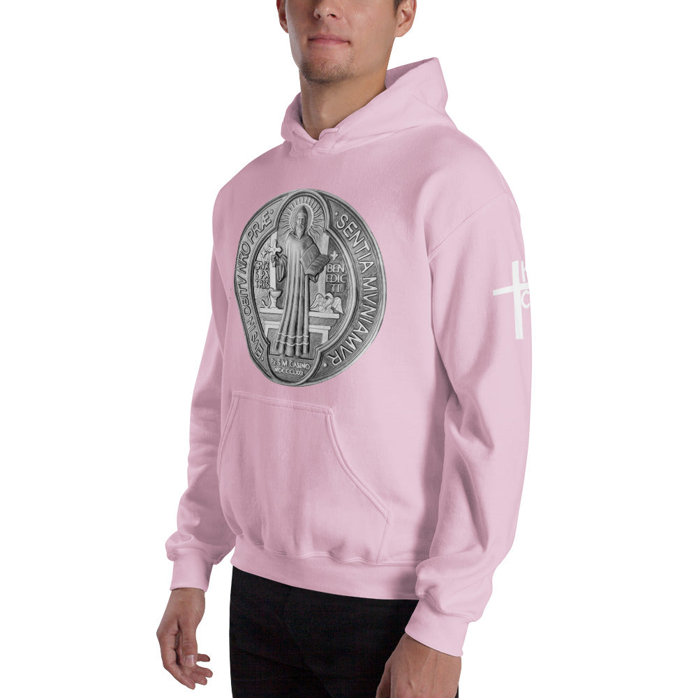 St Benedict Medal Men's Hoodie