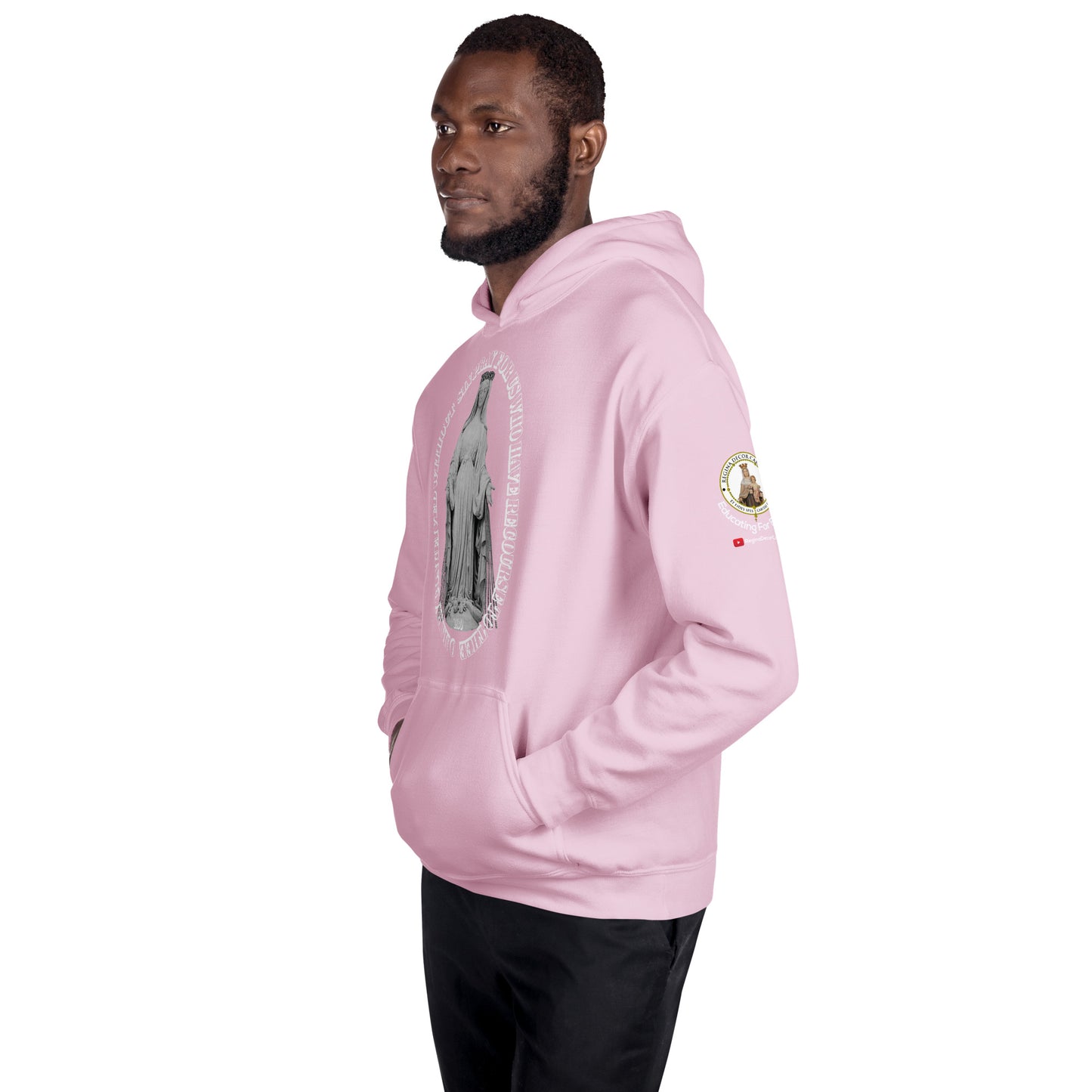 Miraculous Medal (coloured Hearts) Men's Hoodie