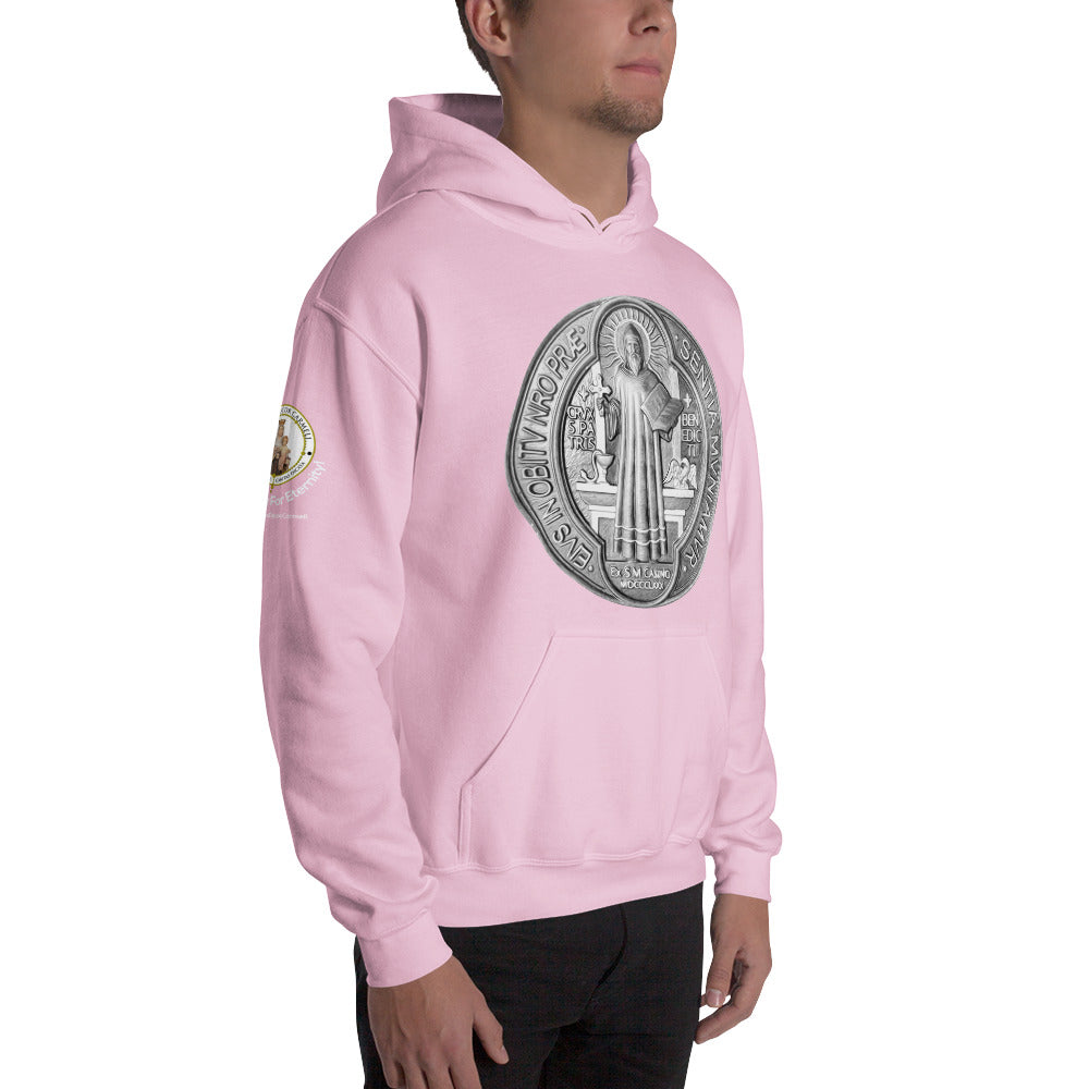 St Benedict Medal Men's Hoodie