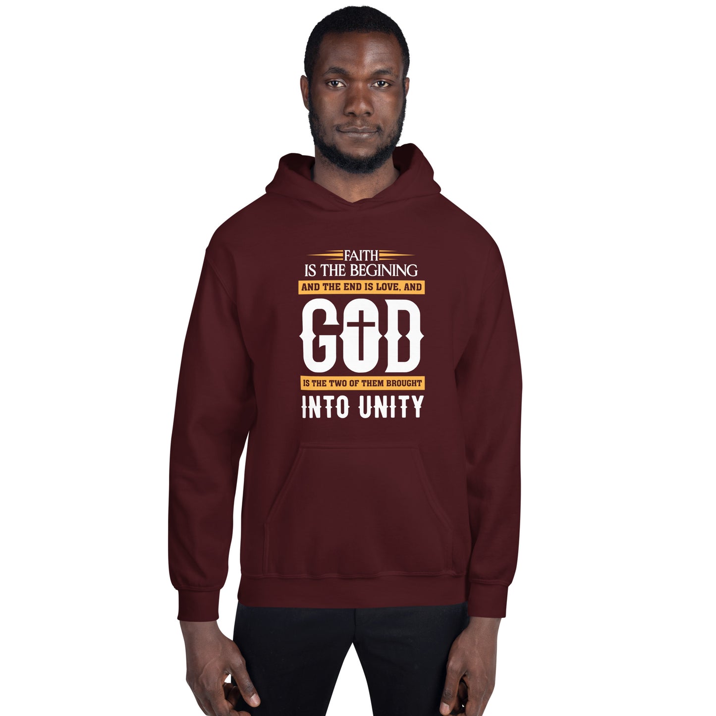 Faith and Love Men's Christian Hoodie