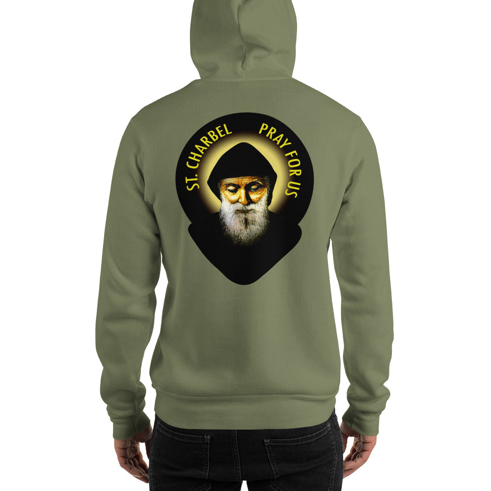 St Charbel Pray For Us Men's Hoodie