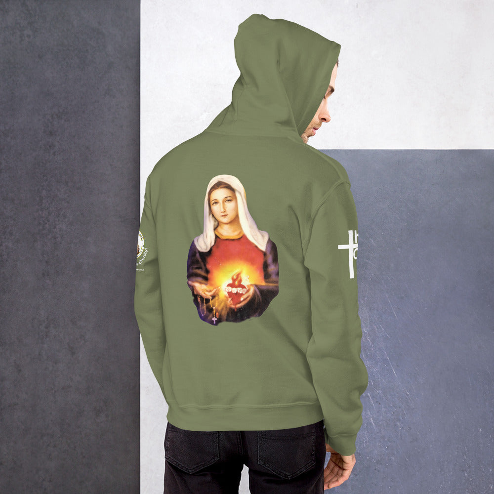 Sacred Heart of Jesus and Immaculate Heart of Mary Men's Hoodie