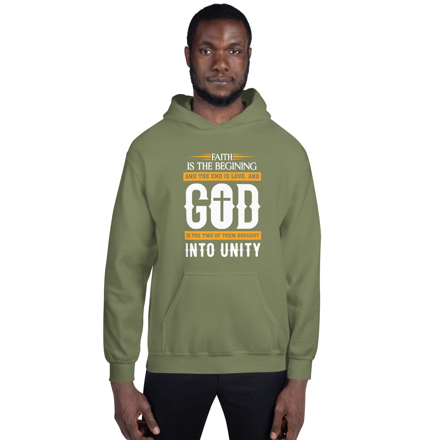 Faith and Love Men's Christian Hoodie