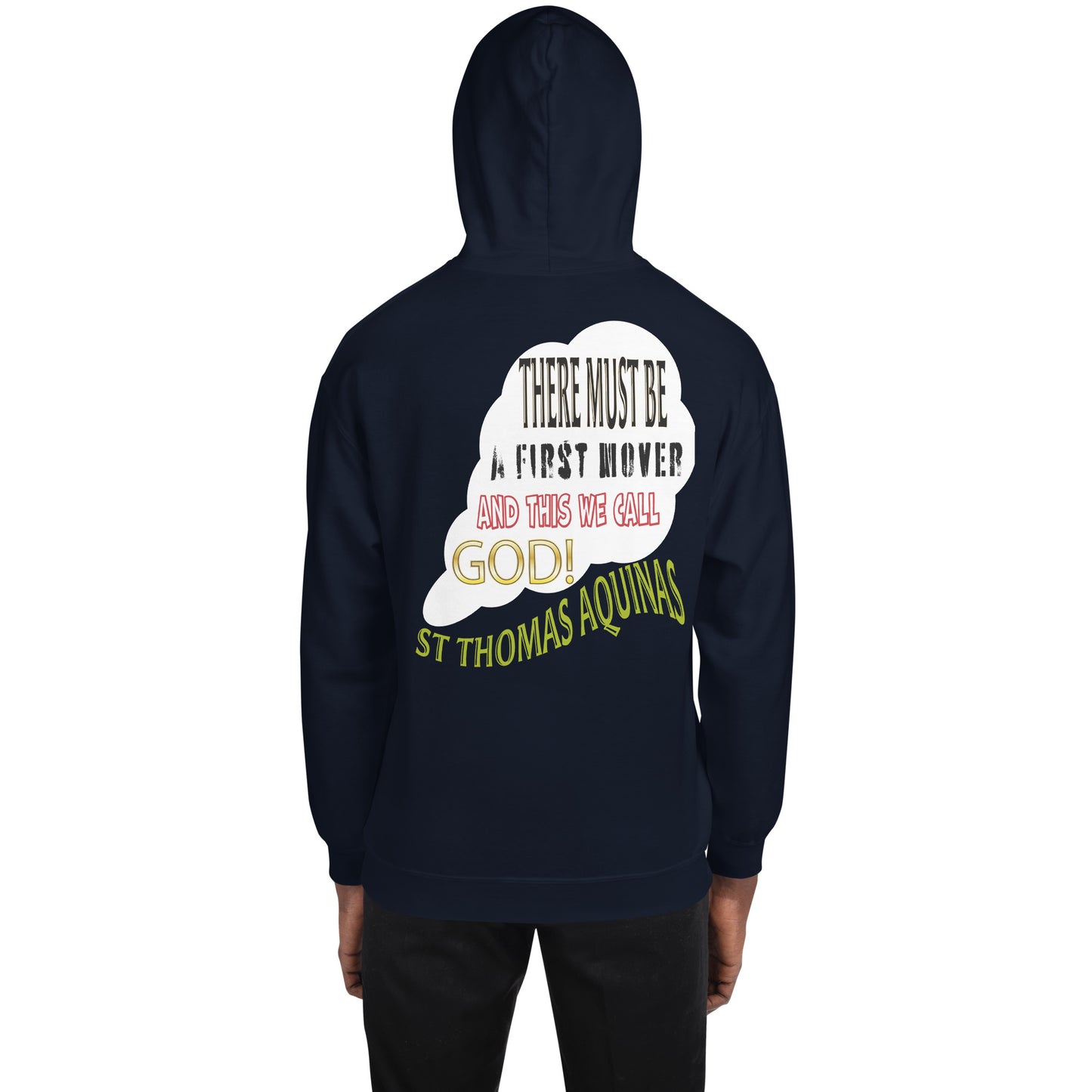 God As First Mover by St Thomas Aquinas Men's Hoodie