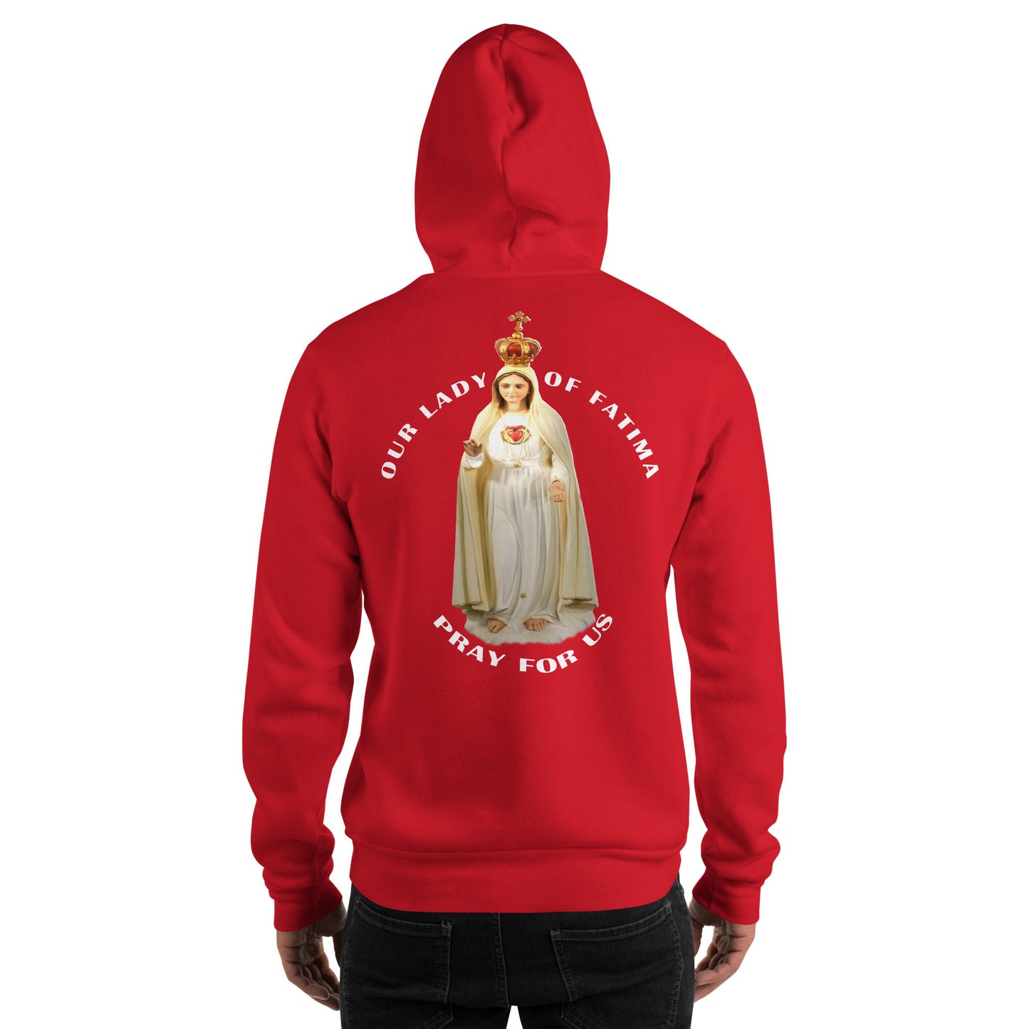 Our Lady of Fatima Pray for Us Men's Hoodie