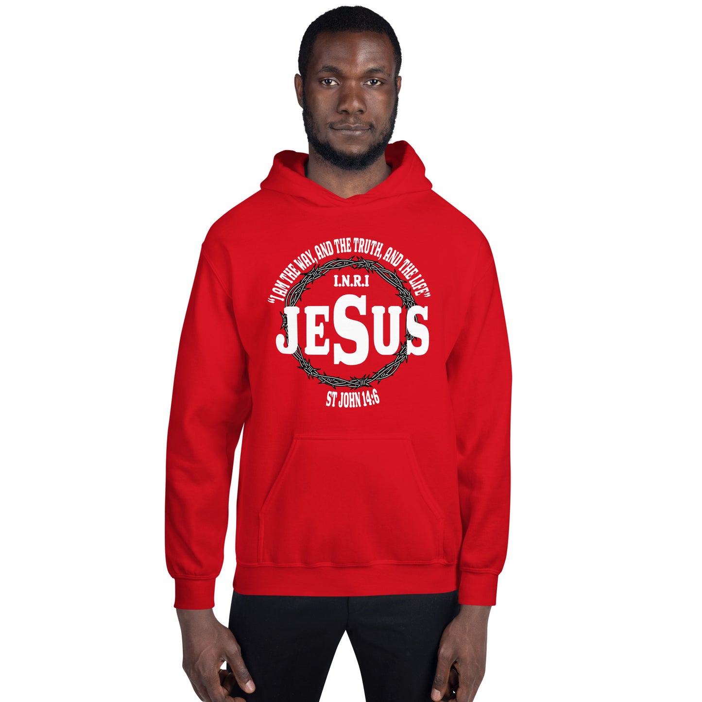 Jesus the Way, Truth and Light Men's Christian Hoodie