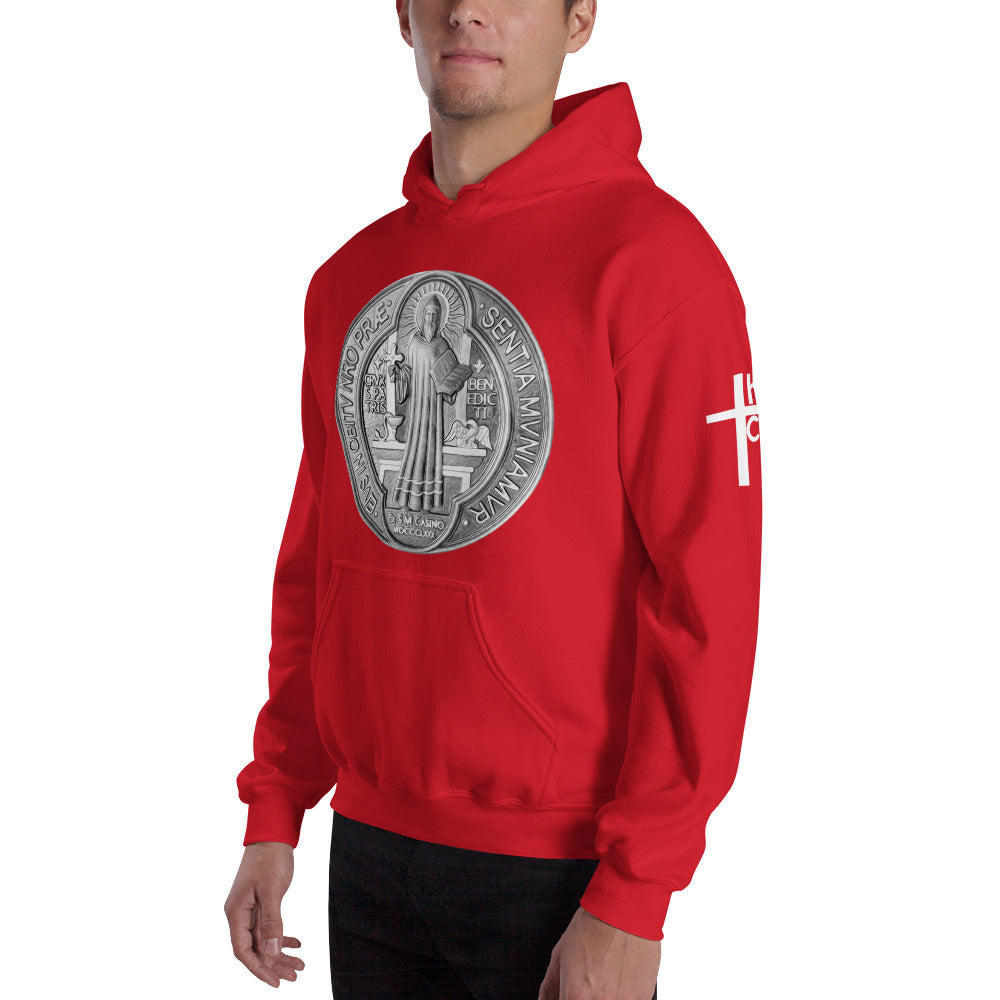 St Benedict Medal Men's Hoodie