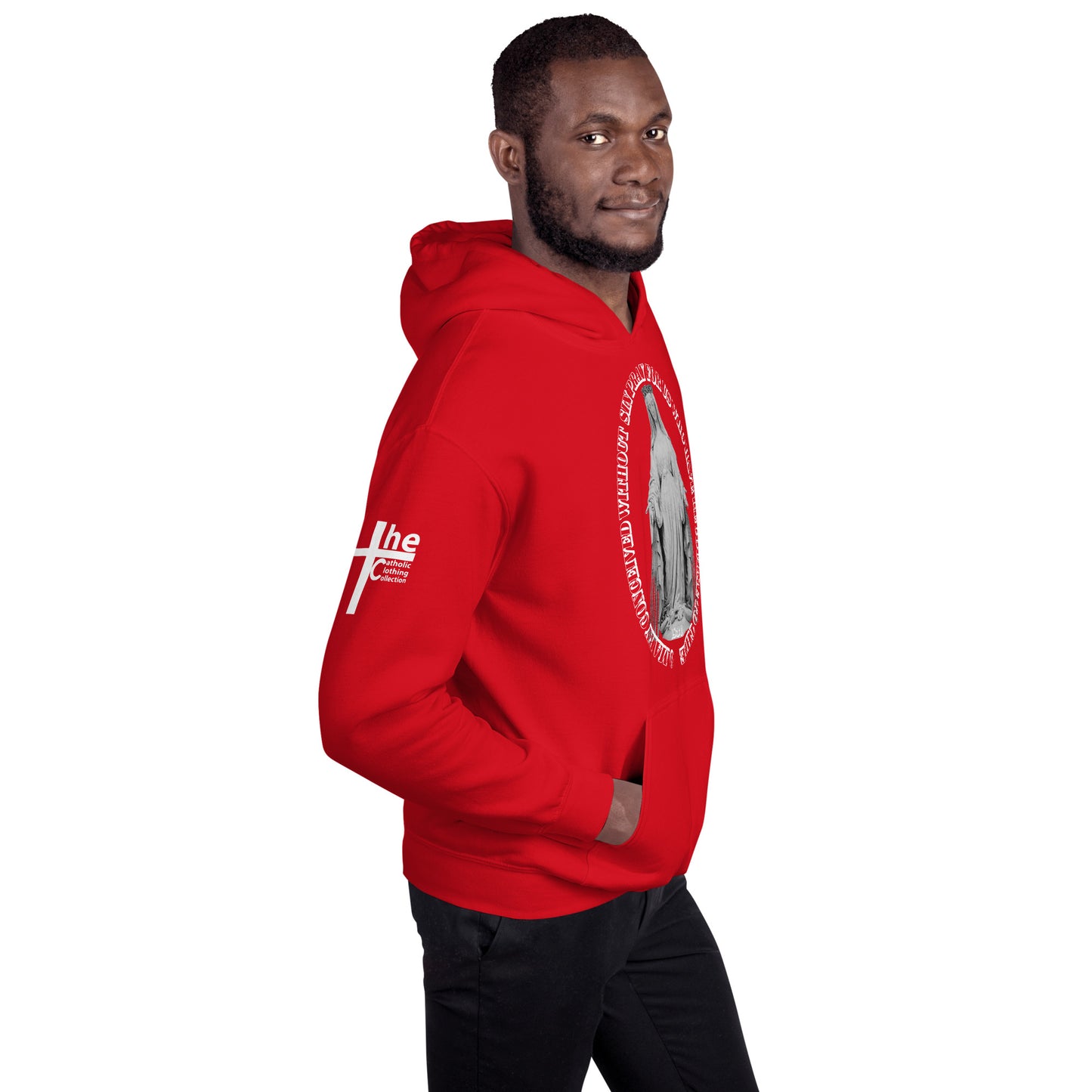 Miraculous Medal (coloured Hearts) Men's Hoodie