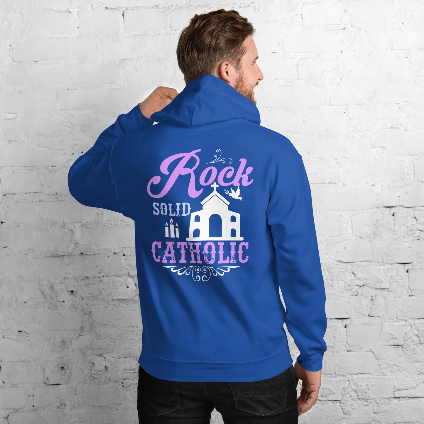 Rock Solid Catholic Men's Hoodie