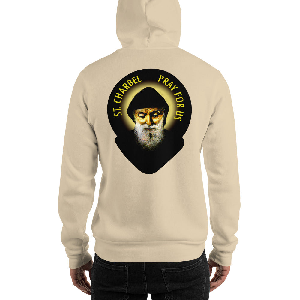 St Charbel Pray For Us Men's Hoodie