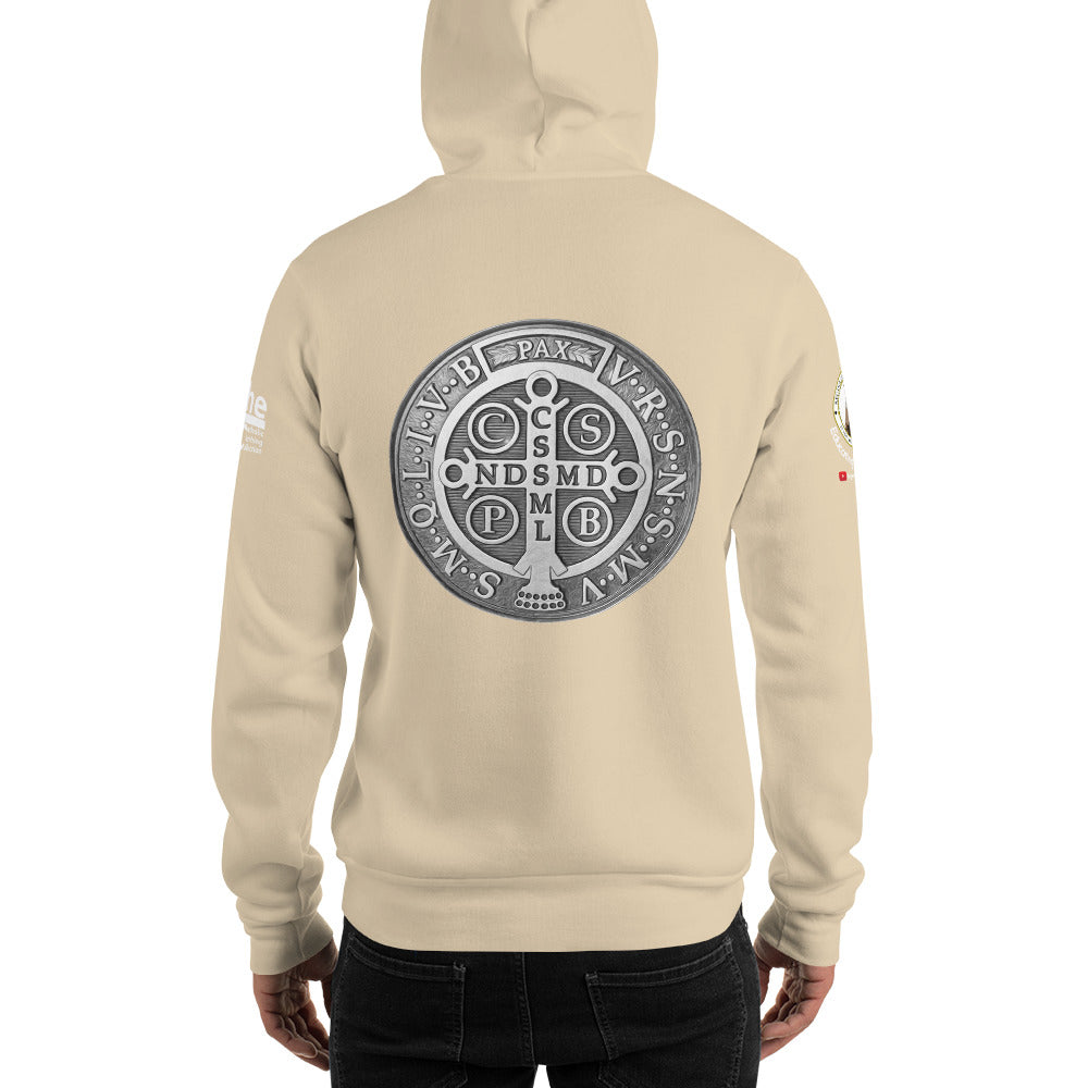 St Benedict Medal Men's Hoodie