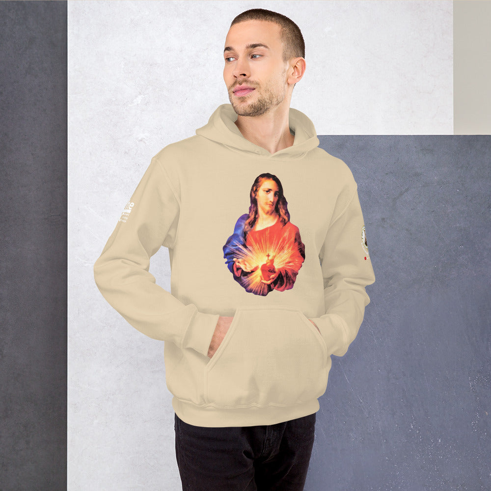 Sacred Heart of Jesus and Immaculate Heart of Mary Men's Hoodie