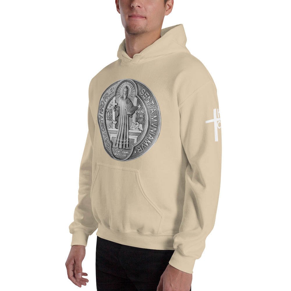 St Benedict Medal Men's Hoodie