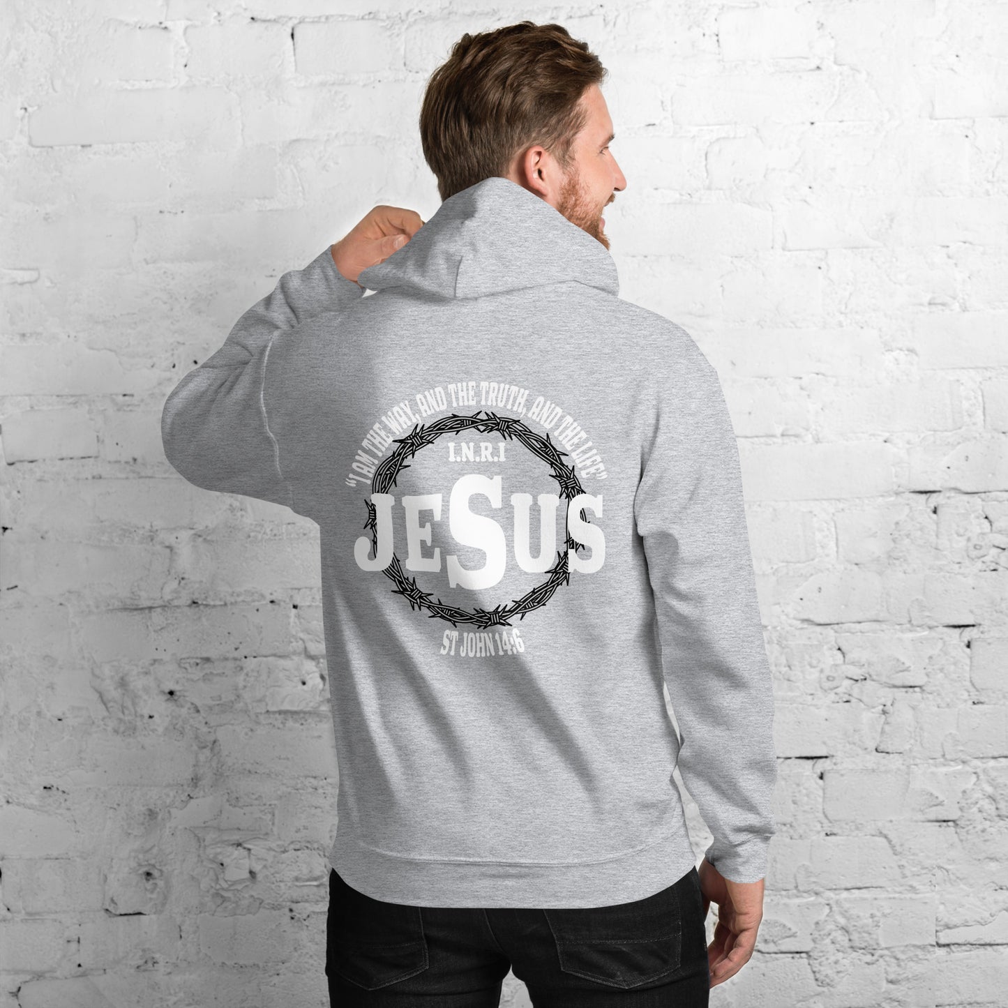 Jesus the Way, Truth and Light Men's Hoodie