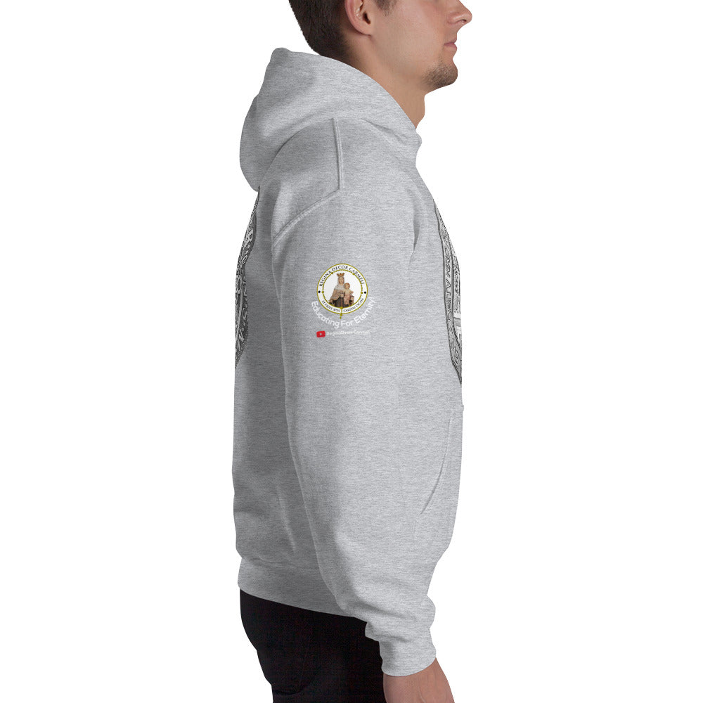 St Benedict Medal Men's Hoodie