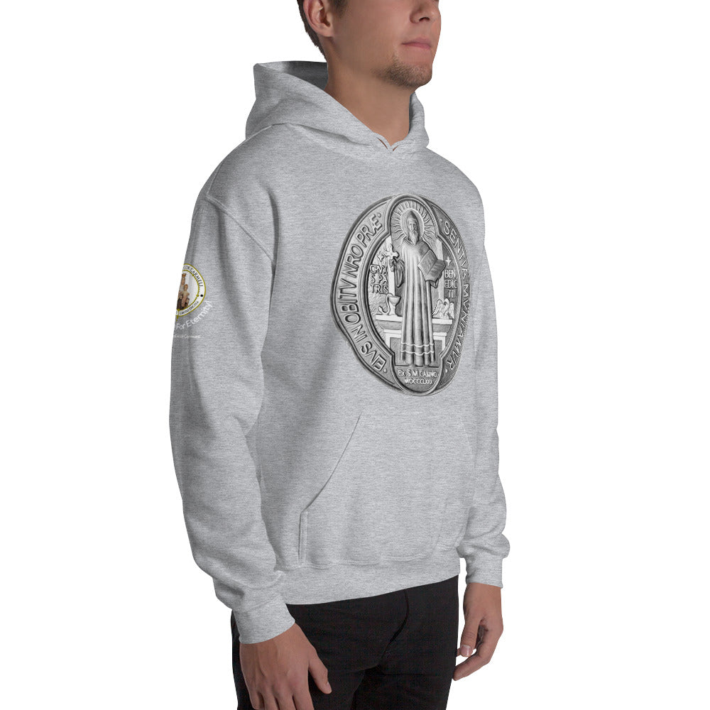 St Benedict Medal Men's Hoodie