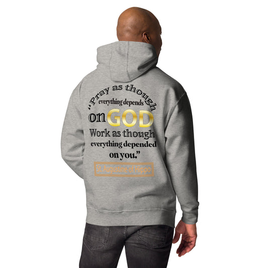 Pray and Work St Augustine Men's Hoodie