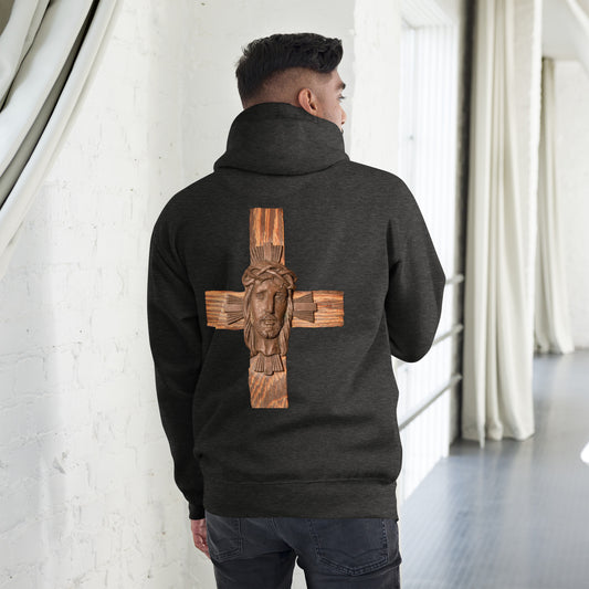 Face of Jesus on Cross Men's Hoodie